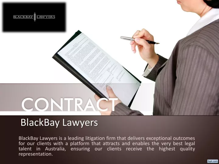 PPT - Commercial Litigation Lawyer Sydney - Blackbaylawyers PowerPoint Presentation - ID:13489888