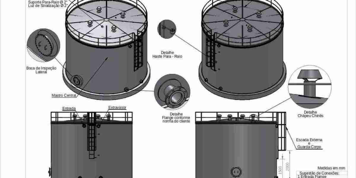 Fluted Column Elevated Storage Tank