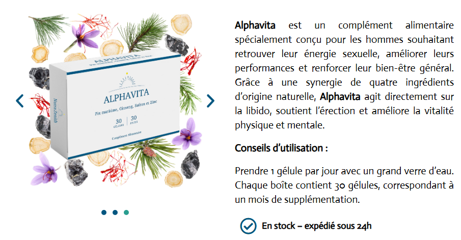 AlphaVita Avis:- Améliore La Vitalité Physique Et Mentale