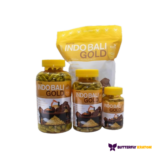 Indo Bali Gold Kratom Capsules - Buy Now at Butterfly Kratom