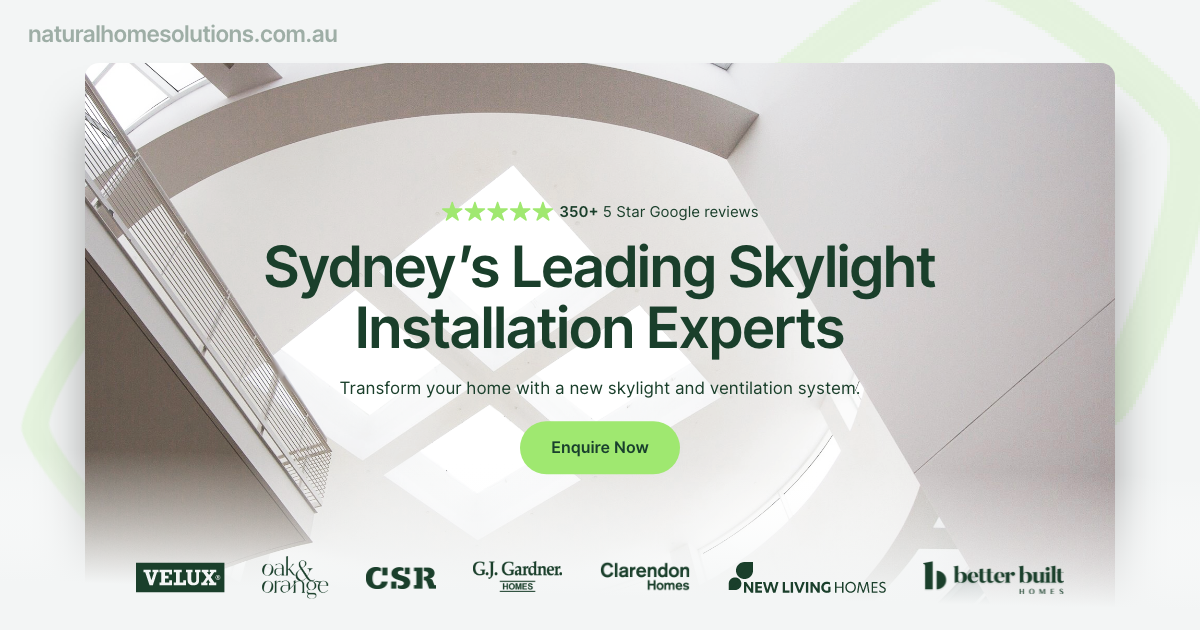 Natural Home Solutions Penrith: Skylights | Ventilation