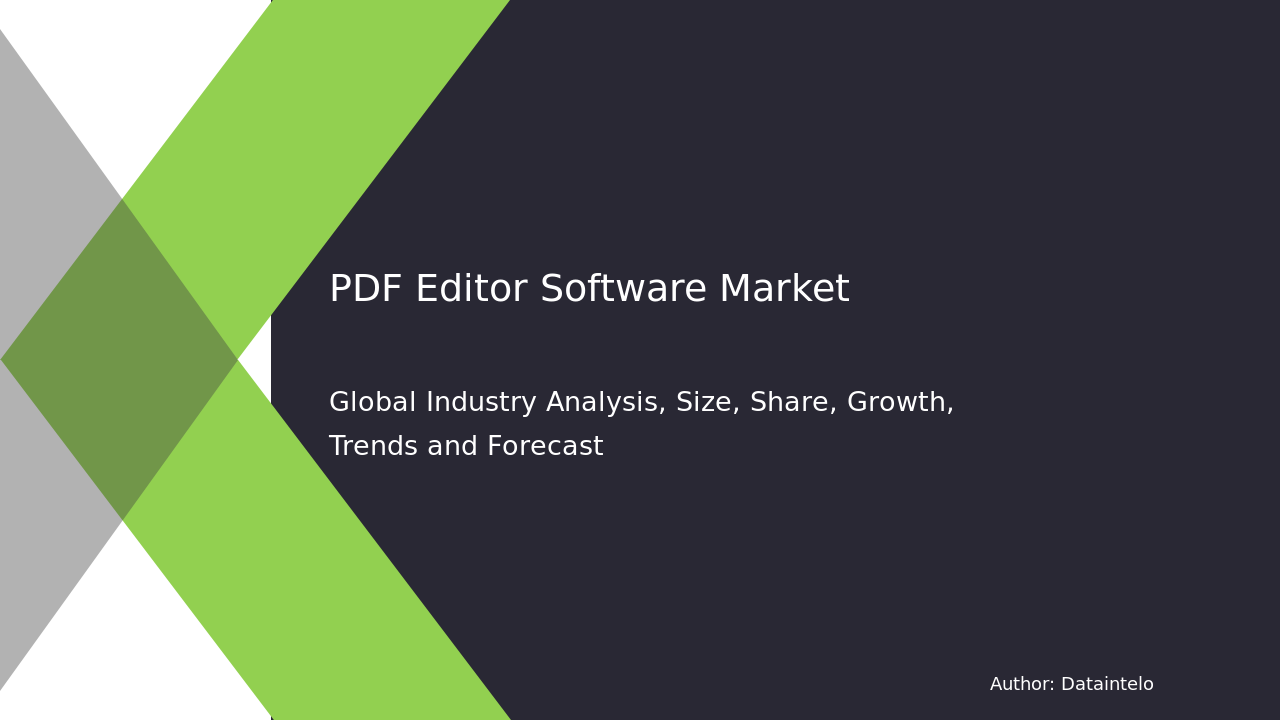 PDF Editor Software Market Research Report 2032