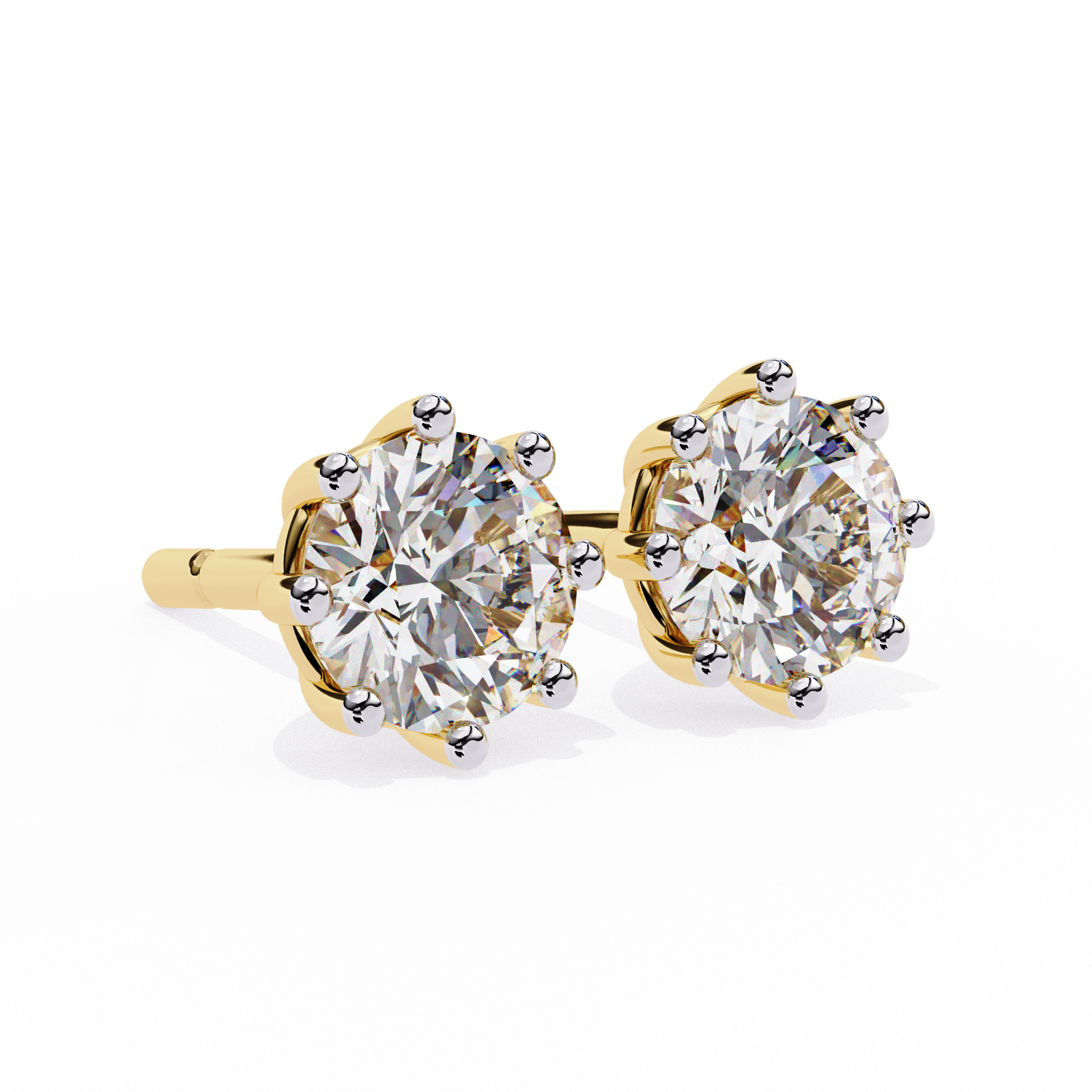 2.5 Carat Forest Brilliance Studs - Amaltas Jewels