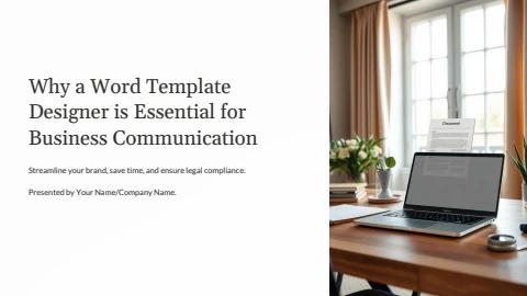 Why a Word Template Designer Is Essential for Business Communication