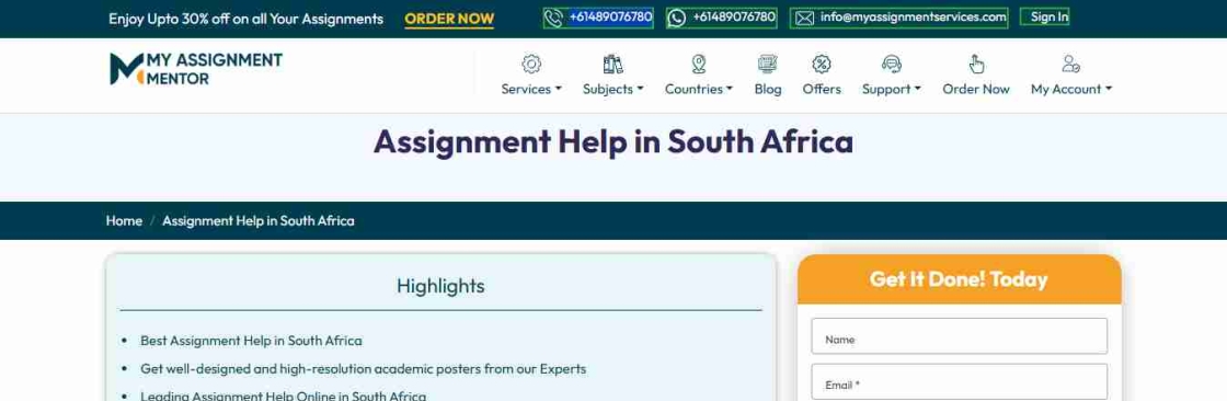 My Assignment Mentor SA Cover Image