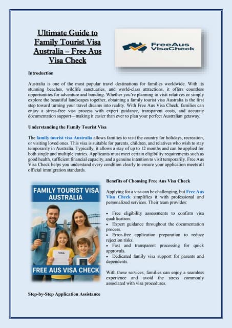 Ultimate Guide to Family Tourist Visa Australia – Free Aus Visa Check.pdf