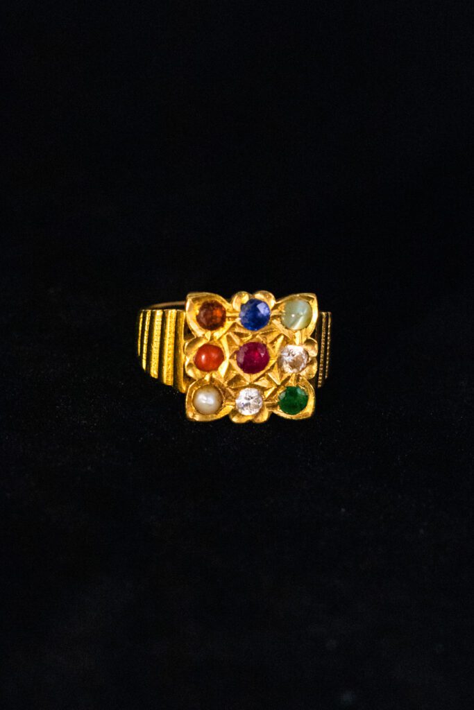 Shop Exquisite Navratna Ring for Men Jewel of the Lotus