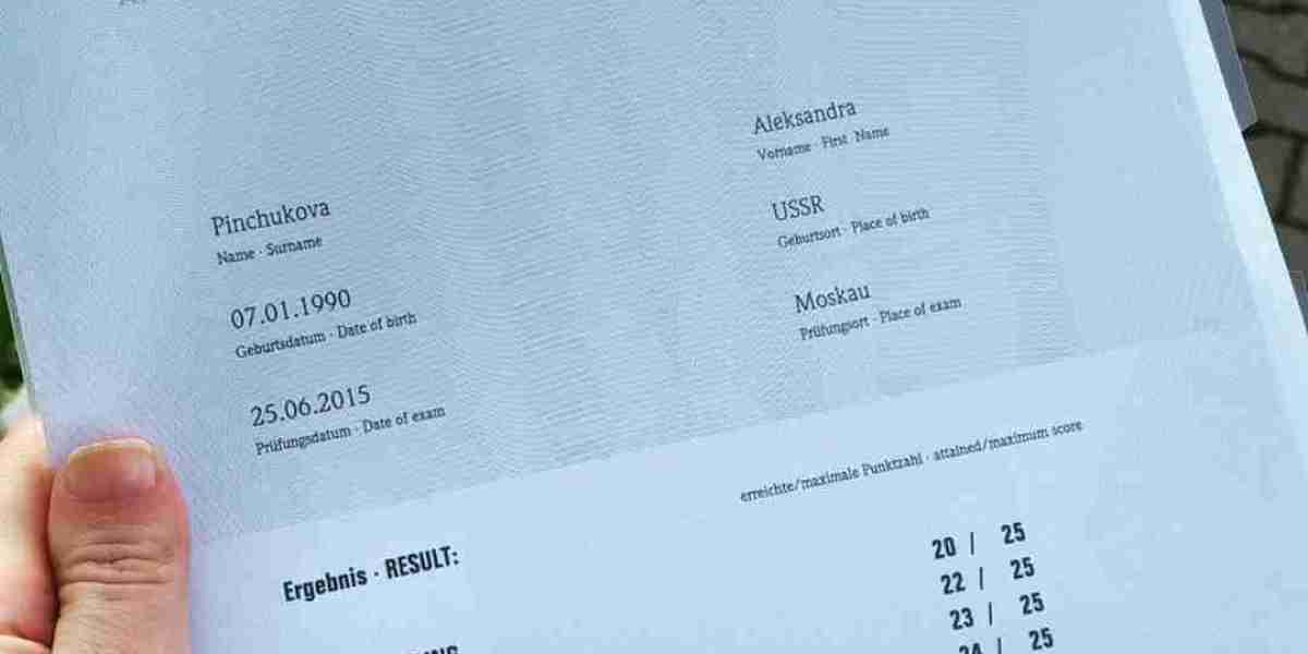 It Is The History Of Legitimate Goethe B1 Certificate